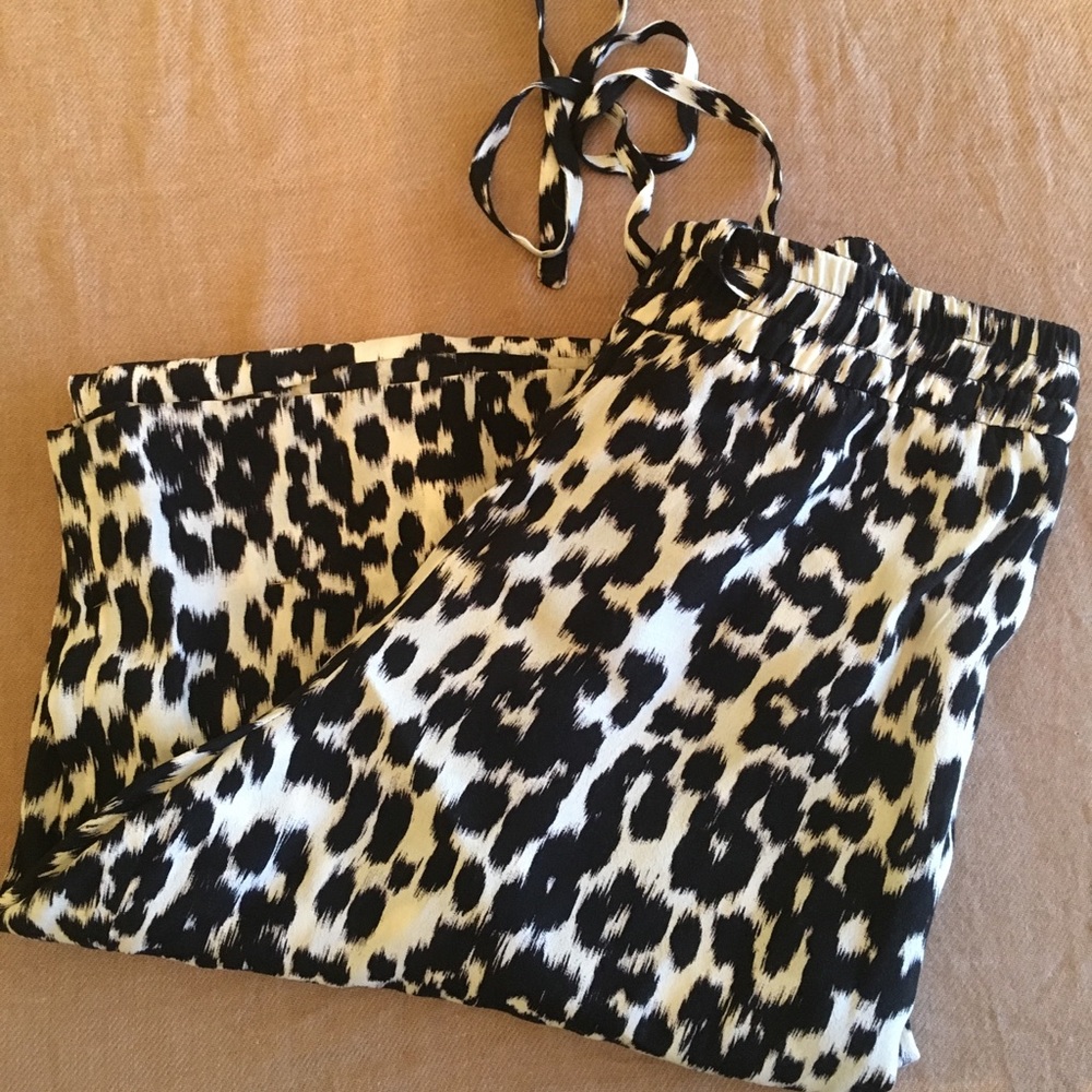 Zara animal print  “pijama style” pants